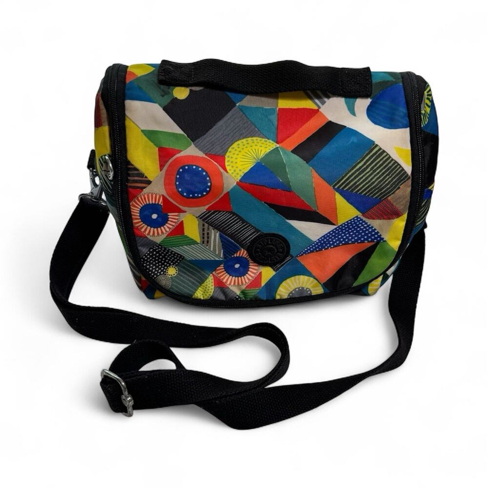 Kipling AC7256 Kichirou Lunch Bag Crossbody Bag 496 Abstract Print Colorful